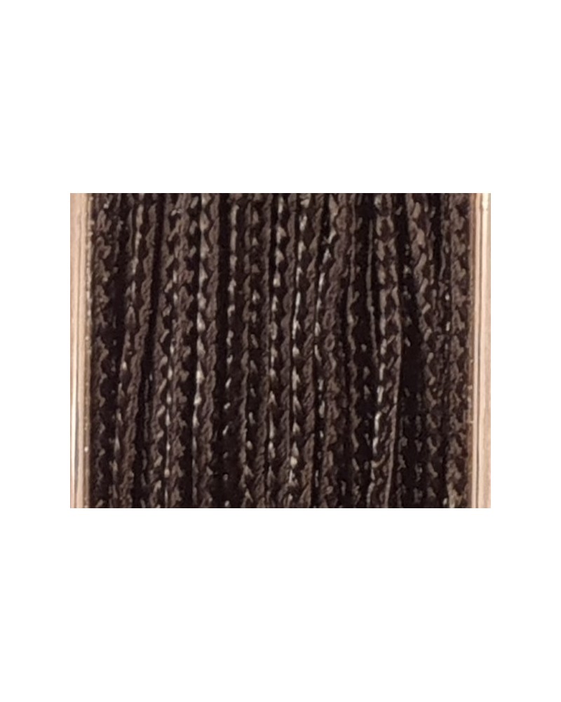 geflochtene Nylonschnur, schwarz, 0.5mm/25m