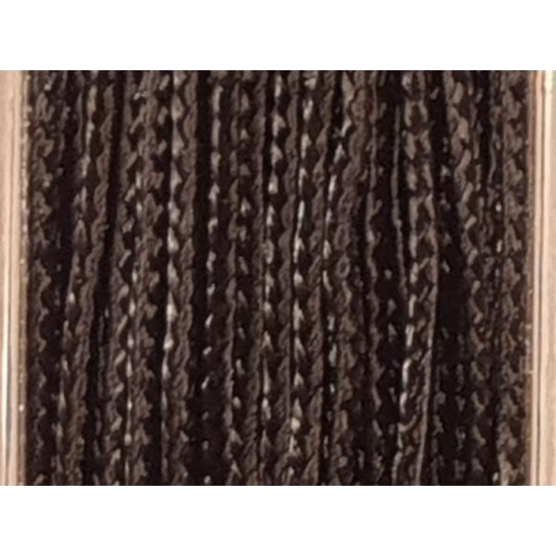 geflochtene Nylonschnur, schwarz, 0.5mm/25m