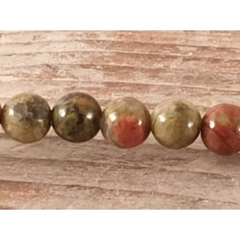 Unakitkette (Epidot) 4mm