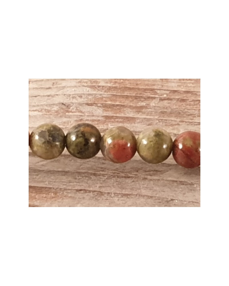 Unakitkette (Epidot) 4mm