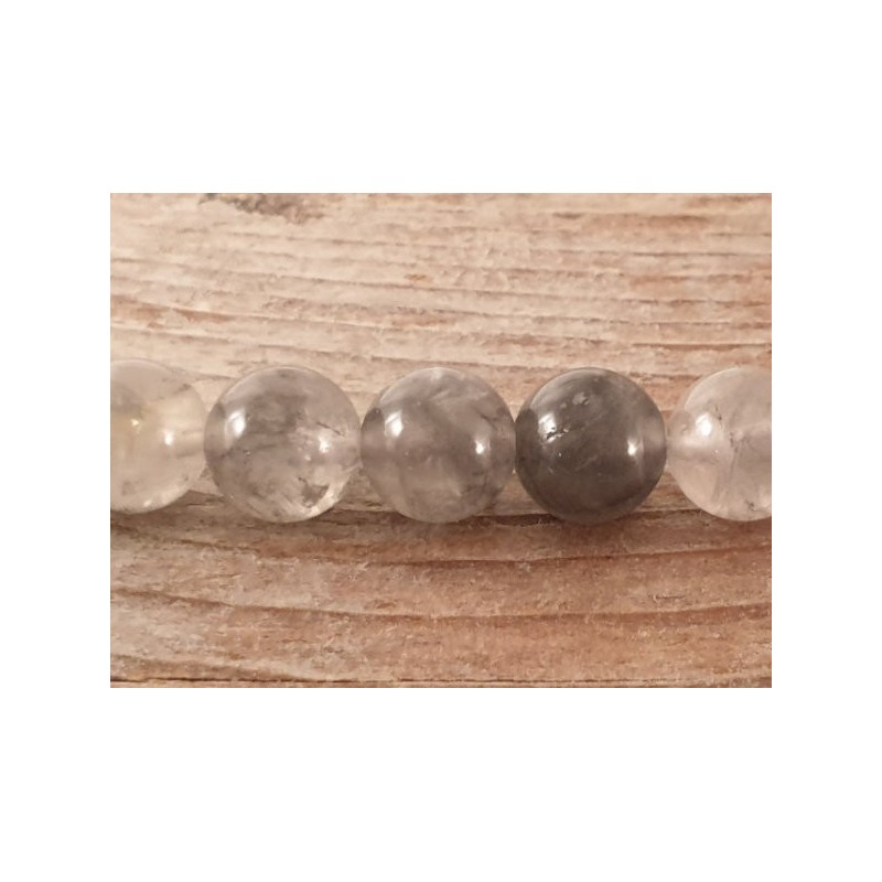 Wolkenquarzkette 8mm