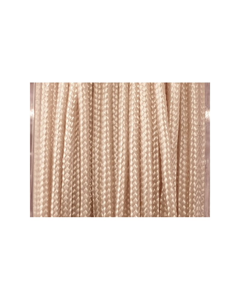 geflochtene Nylonschnur, cremefarben, 1.2mm/25m