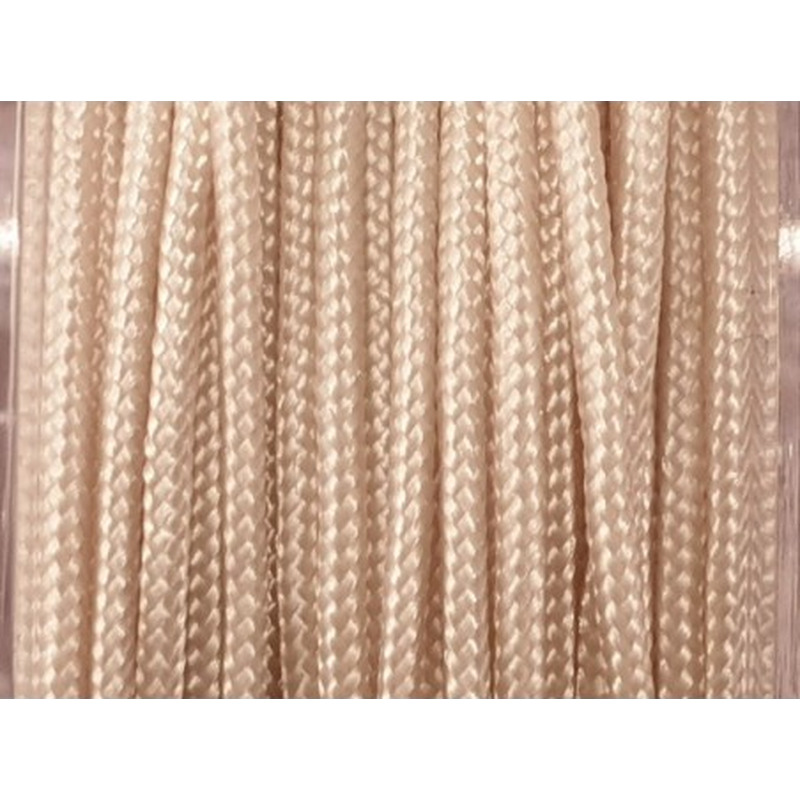 geflochtene Nylonschnur, cremefarben, 1.2mm/25m