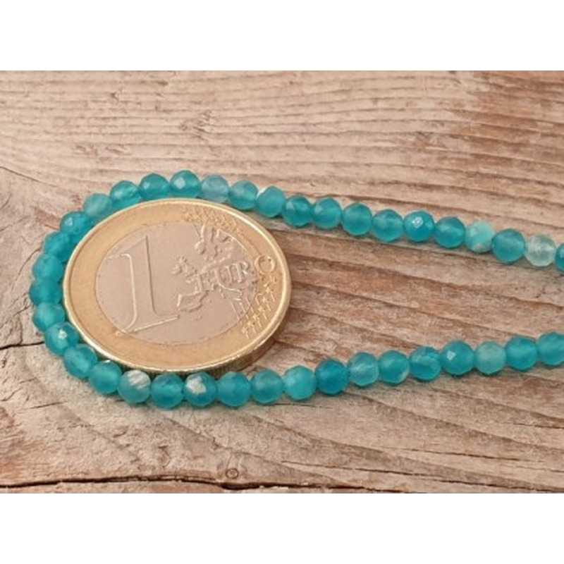 Amazonitkette facettiert 3mm