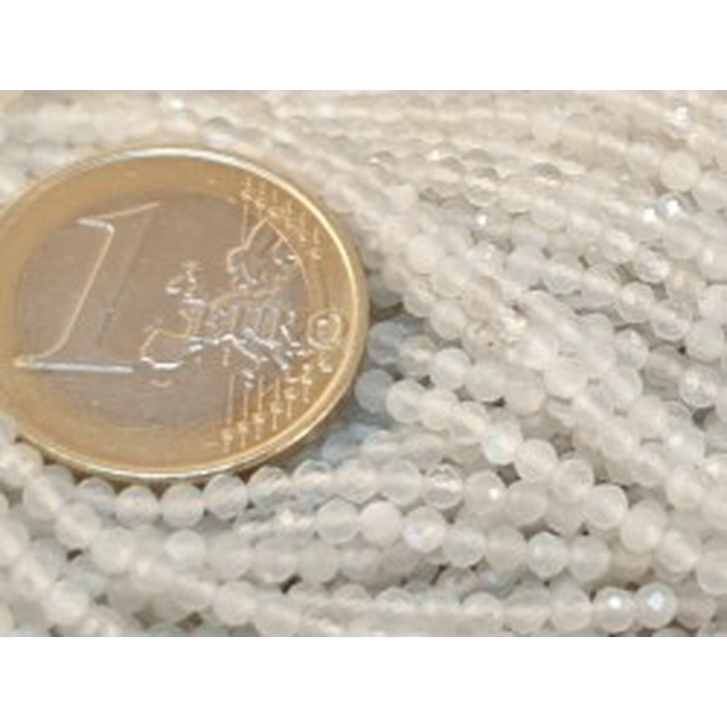 Mondsteintkette facettiert 2mm 2