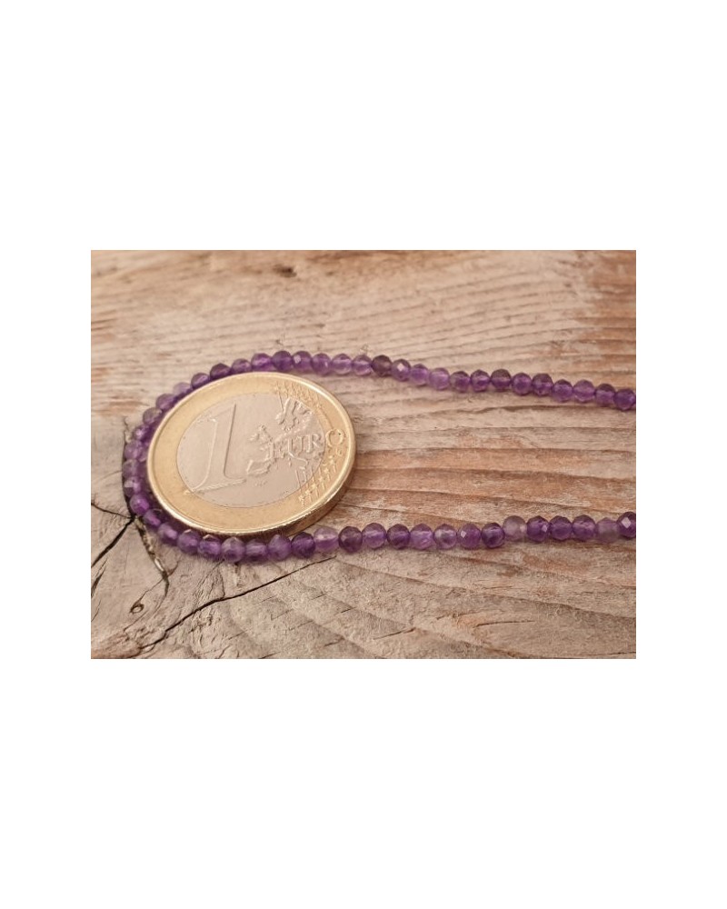 Amethystkette facettiert 2mm