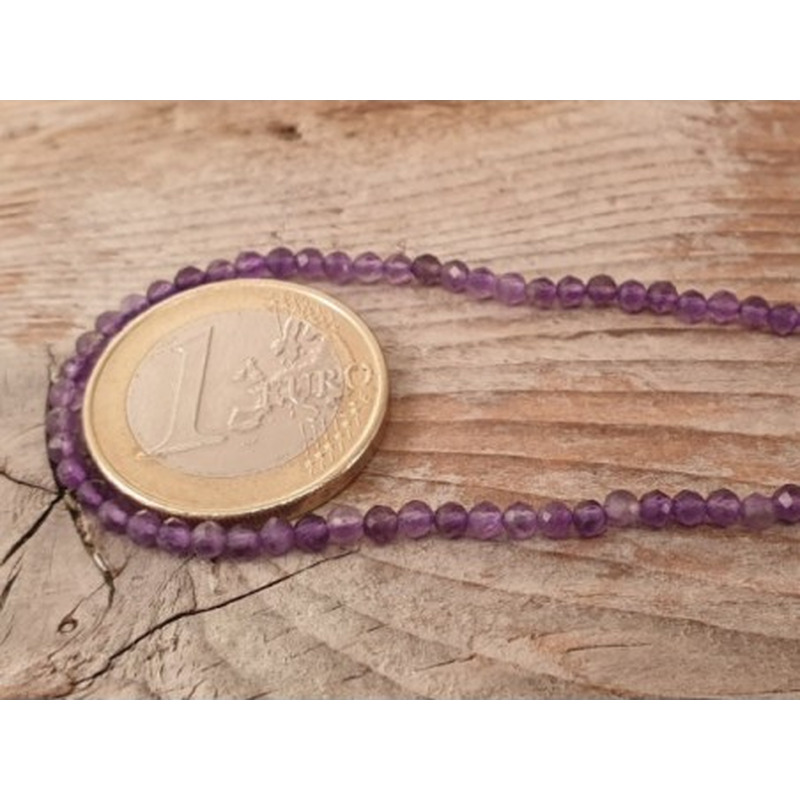 Amethystkette facettiert 2mm