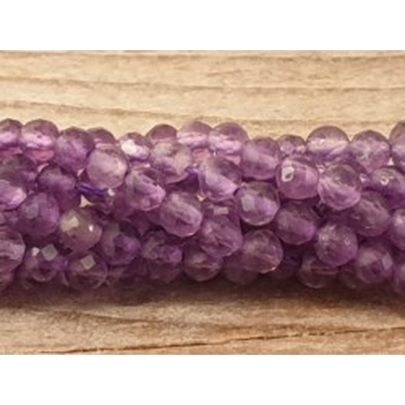 Amethystkette facettiert 2mm