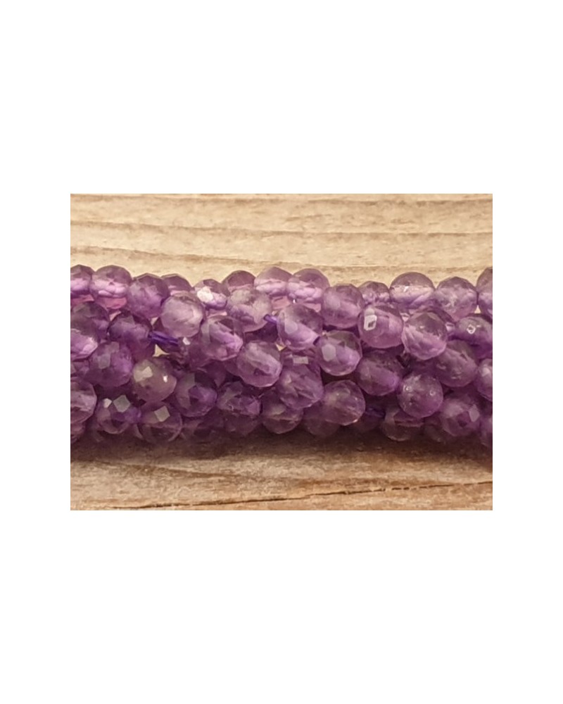 Amethystkette facettiert 2mm