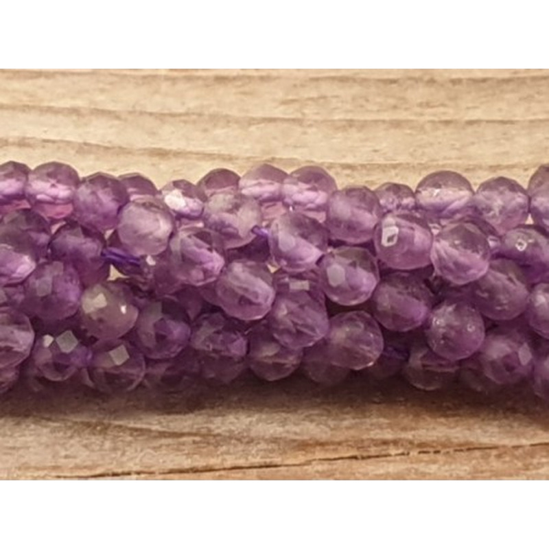 Amethystkette facettiert 2mm