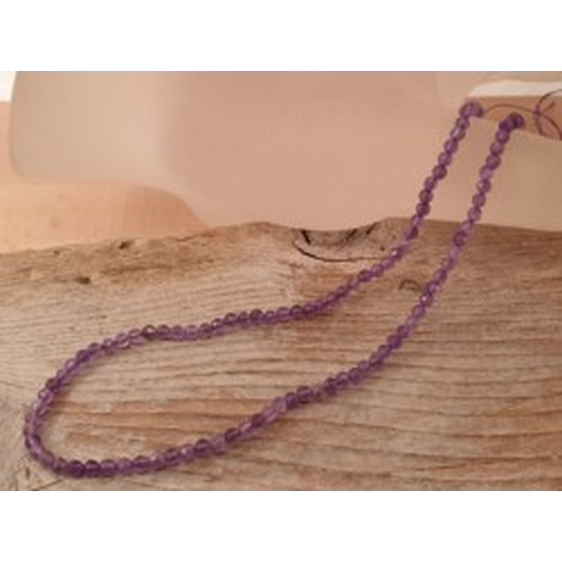 Amethystkette facettiert 2mm 2
