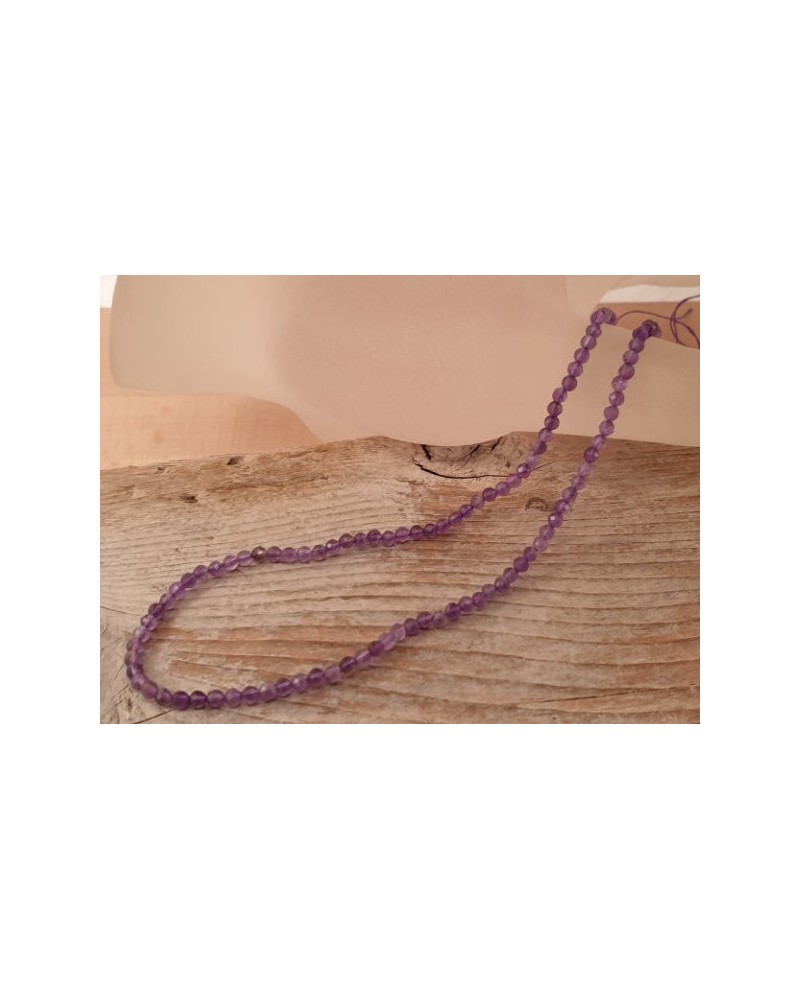 Amethystkette facettiert 2mm