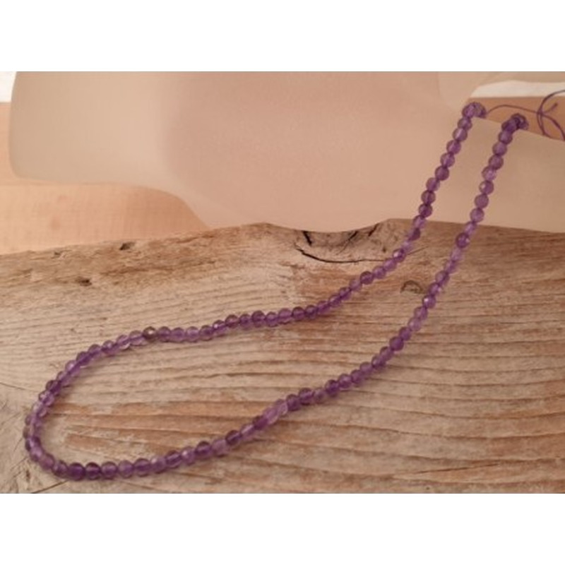 Amethystkette facettiert 2mm