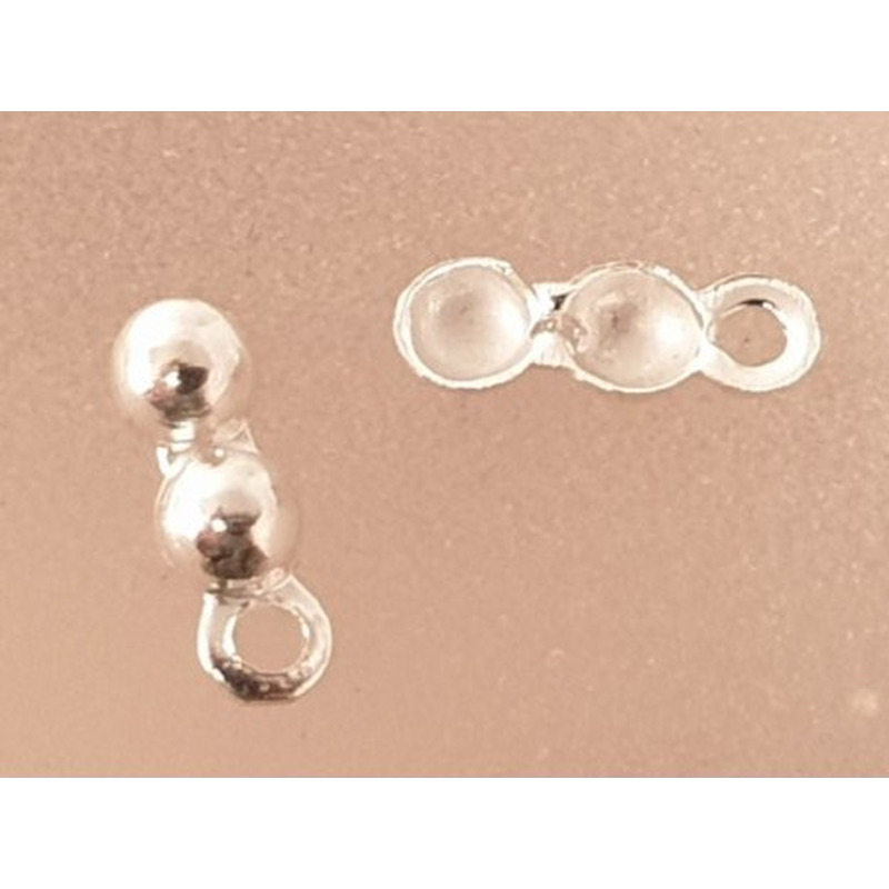 Kalotte 3mm (2 Stk), 925 Silber