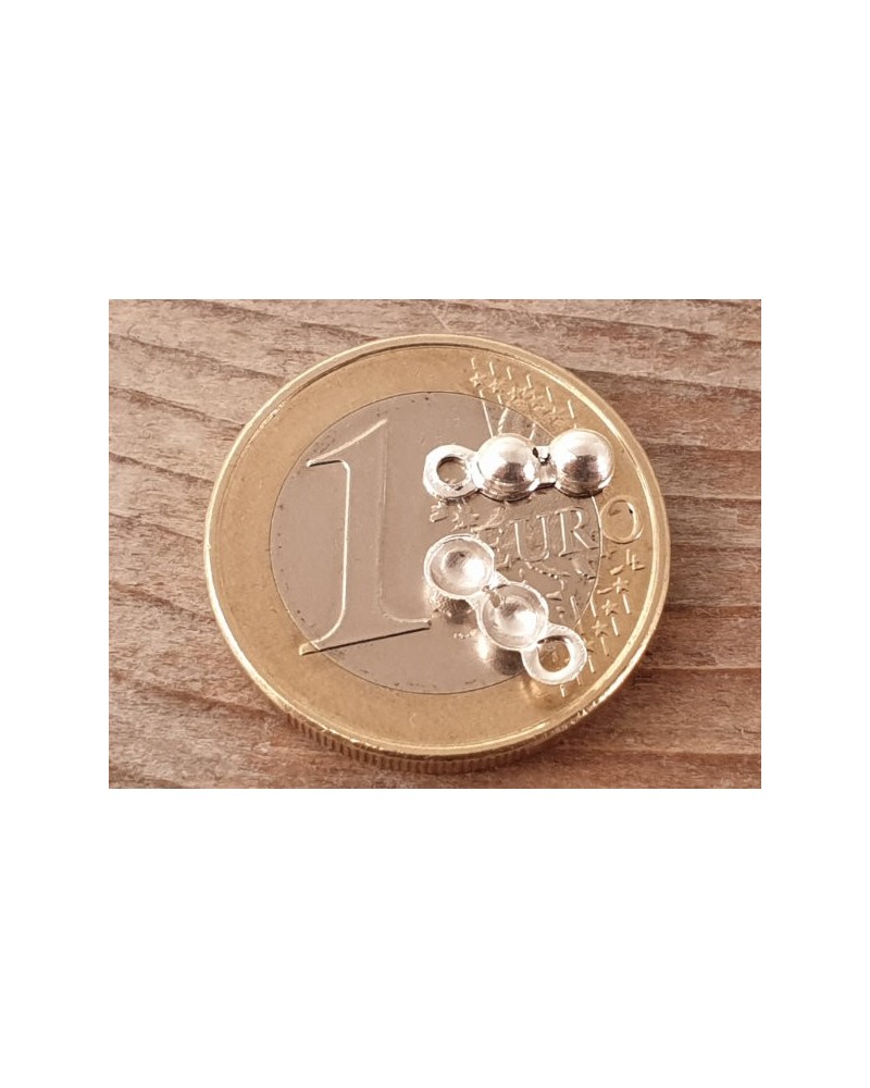 Kalotte 3mm (2 Stk), 925 Silber