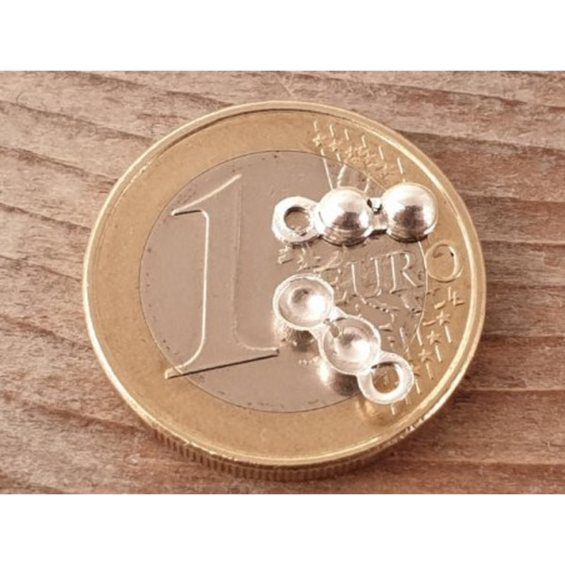 Kalotte 3mm (2 Stk), 925 Silber