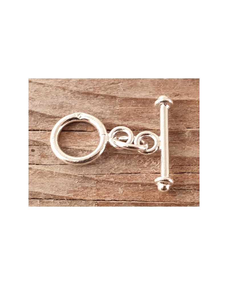 Knebelschliesse 8mm, 925 Silber