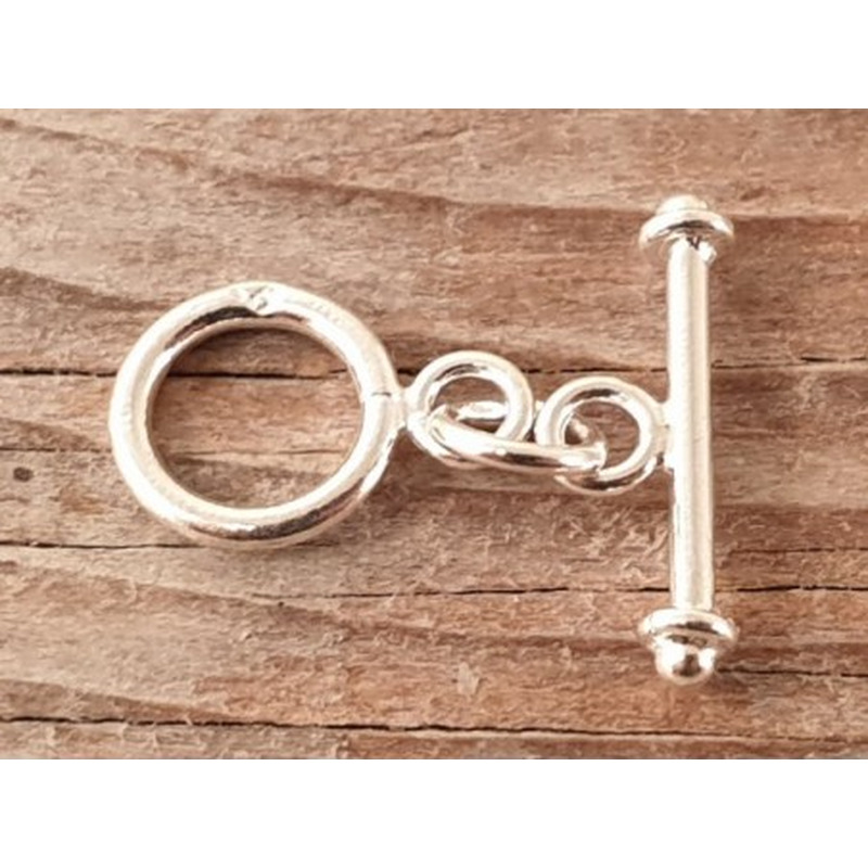 Knebelschliesse 8mm, 925 Silber