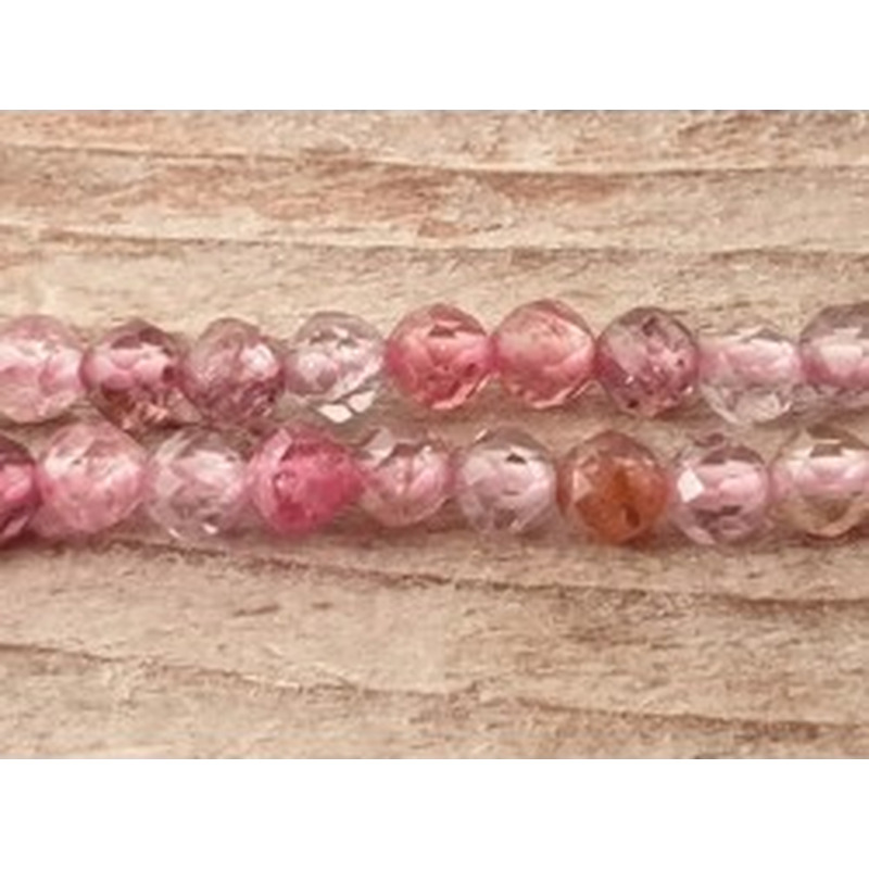 Spinellkette facettiert 2mm, stark funkelnd