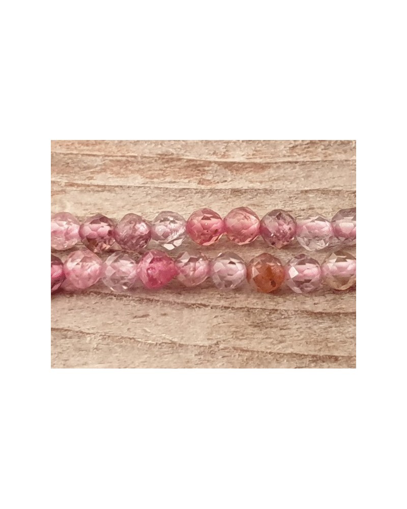 Spinellkette facettiert 2mm, stark funkelnd