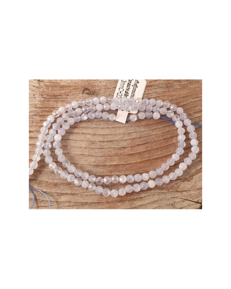 Chalcedonkette facettiert 3mm