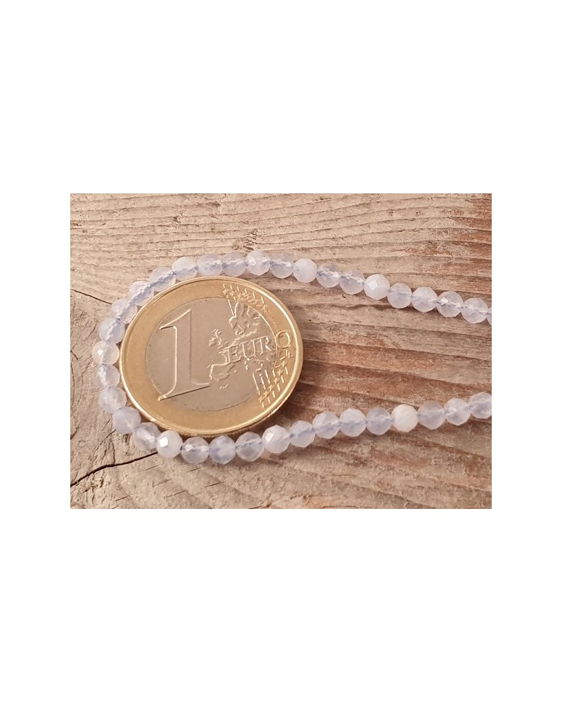 Chalcedonkette facettiert 3mm