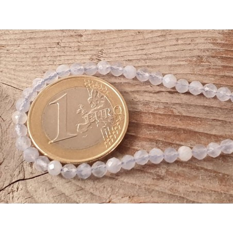 Chalcedonkette facettiert 3mm