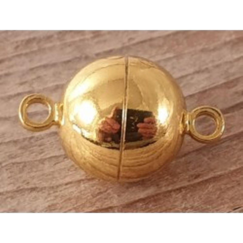 Magnetschliesse 8mm goldfarben., geklebt