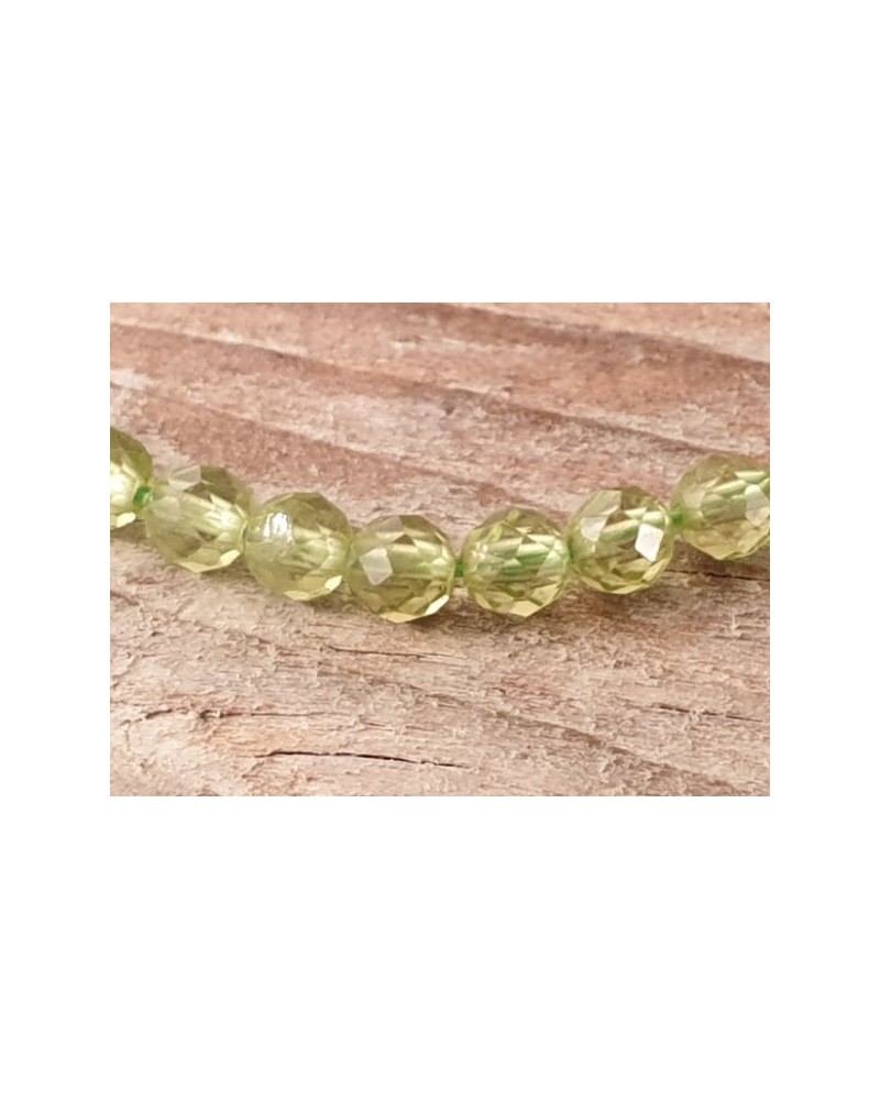 Olivinkette (Peridot) facettiert 3mm