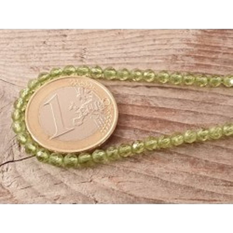 Olivinkette (Peridot) facettiert 3mm 2