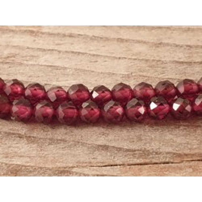 Granatkette facettiert 3mm