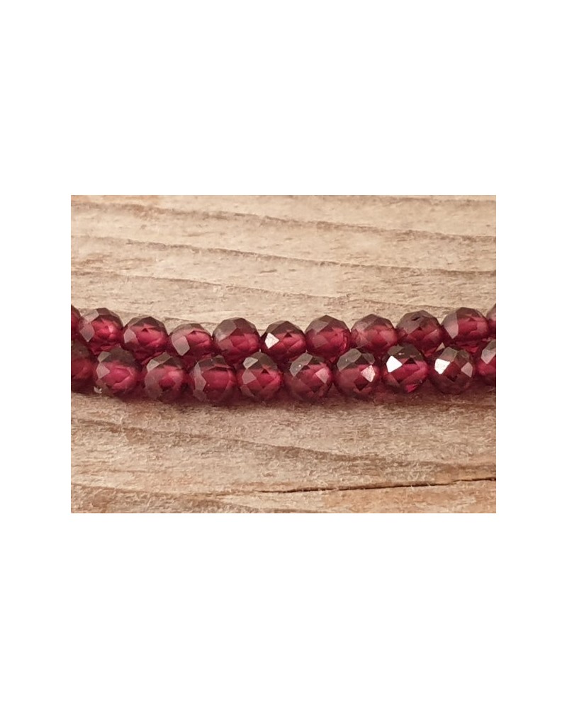 Granatkette facettiert 3mm