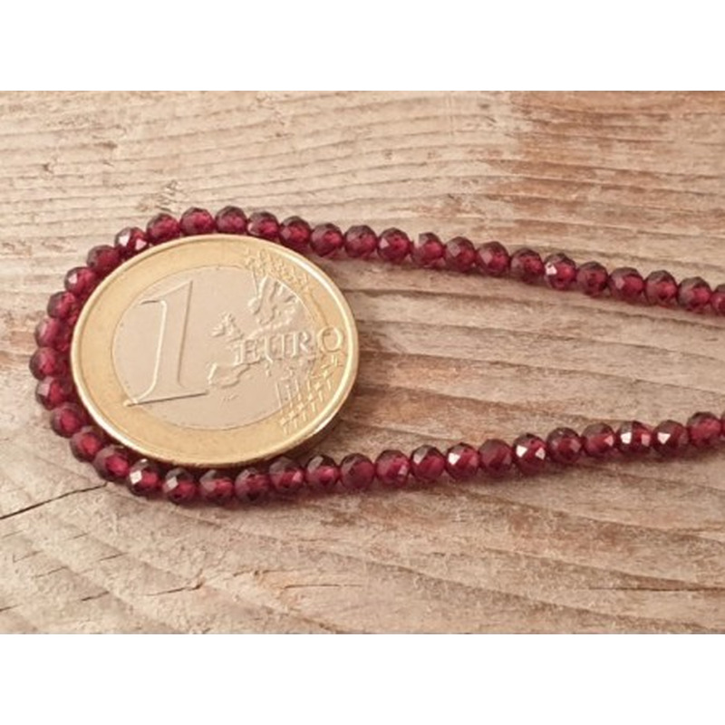 Granatkette facettiert 3mm