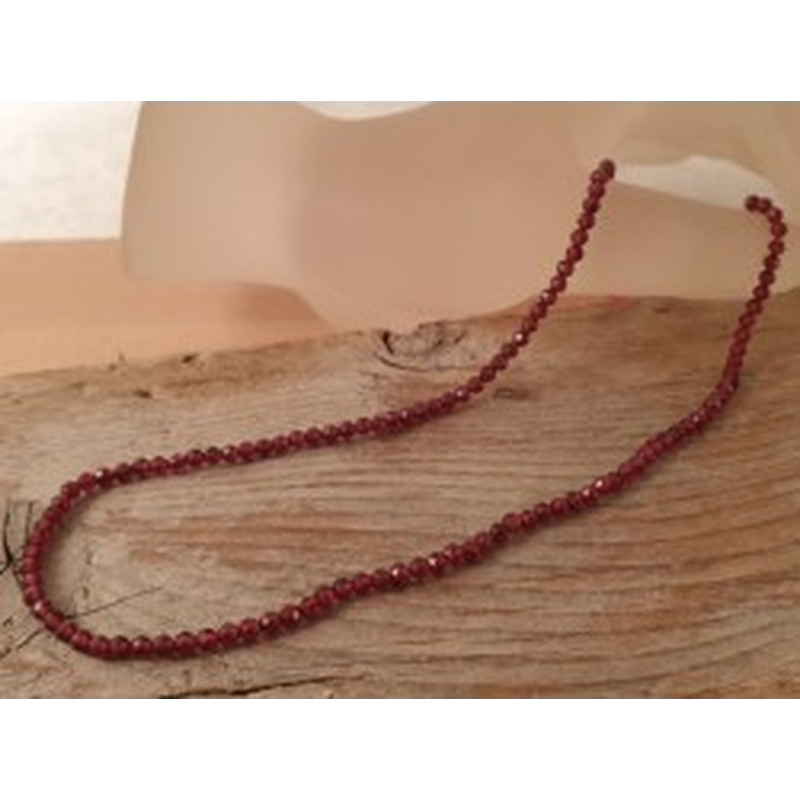 Granatkette facettiert 3mm 2