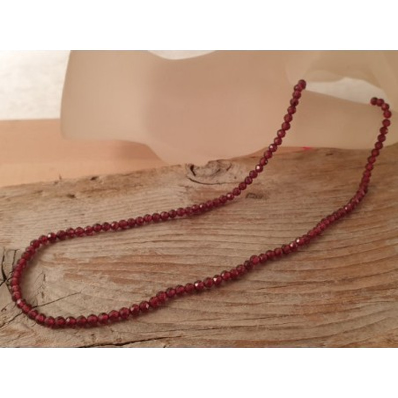 Granatkette facettiert 3mm