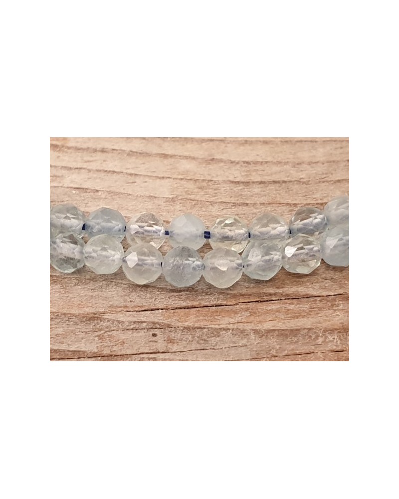 Aquamarinkette facettiert, 4mm