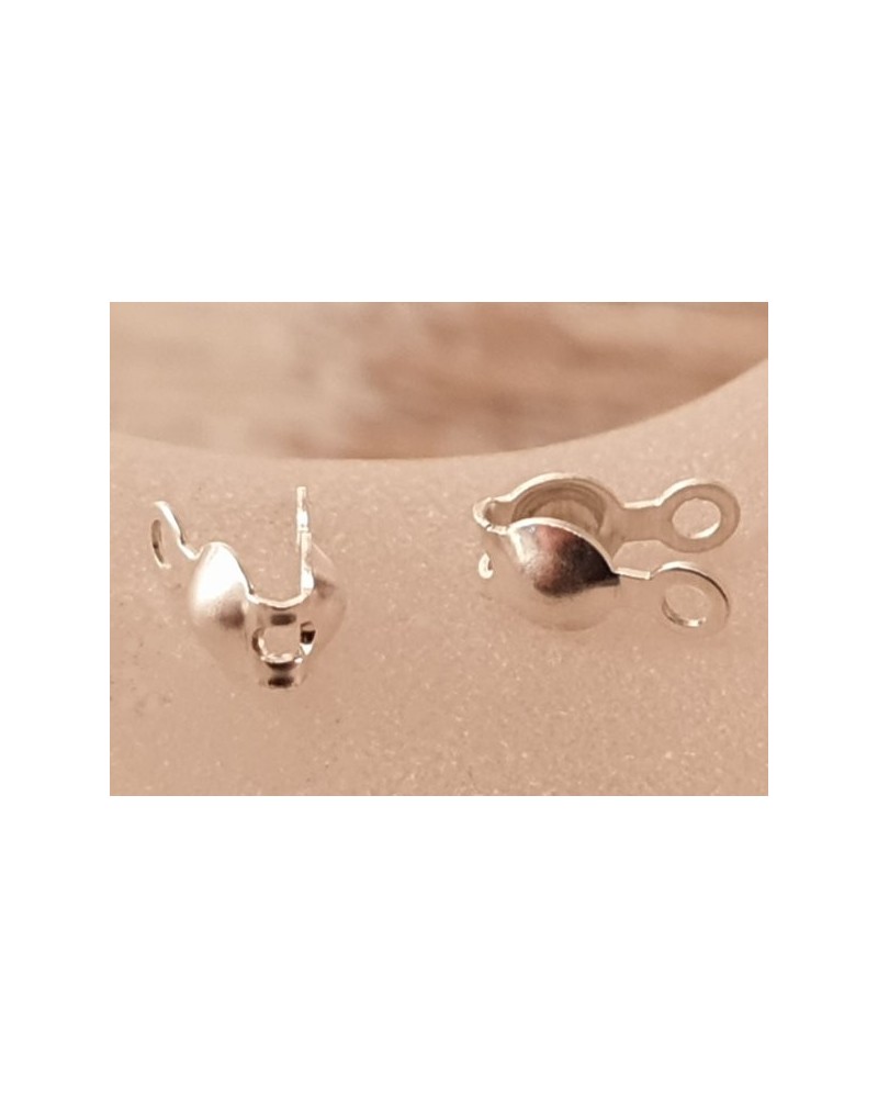 Kalotte 3.4mm (2 Stk), 925 Silber