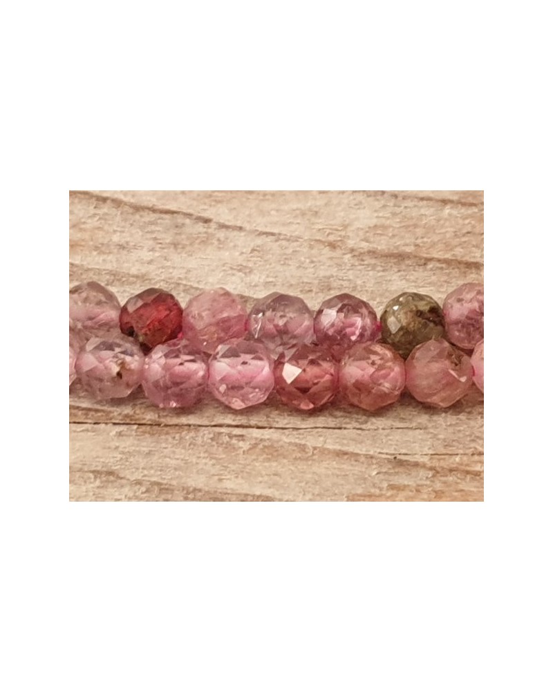 Spinellkette facettiert 3mm, stark funkelnd