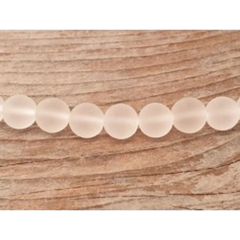 Bergkristallkette 6mm iced