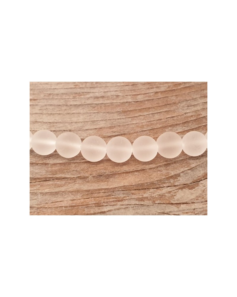 Bergkristallkette 6mm iced