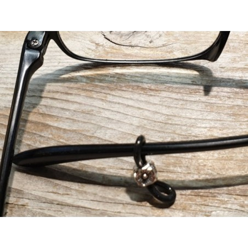 Brillenhalter (2 Stk), Metall silberfarben