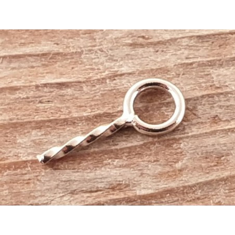 Anhängeröse, Anhängerauge, 925 Silber rhodiniert