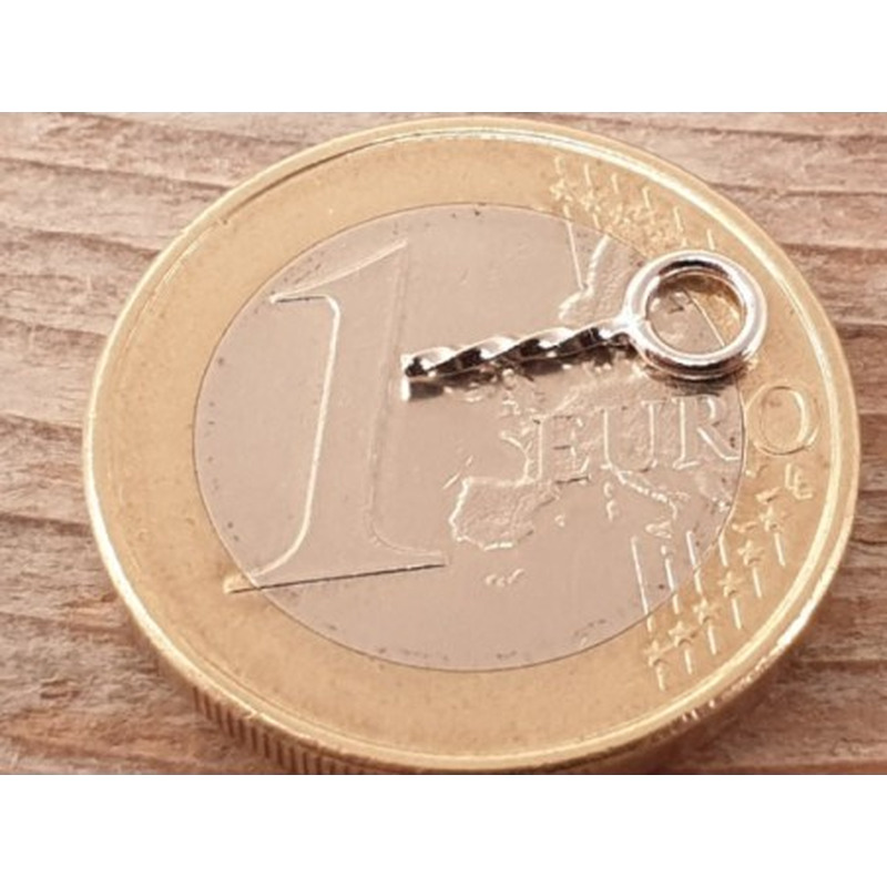 Anhängeröse, Anhängerauge, 925 Silber rhodiniert