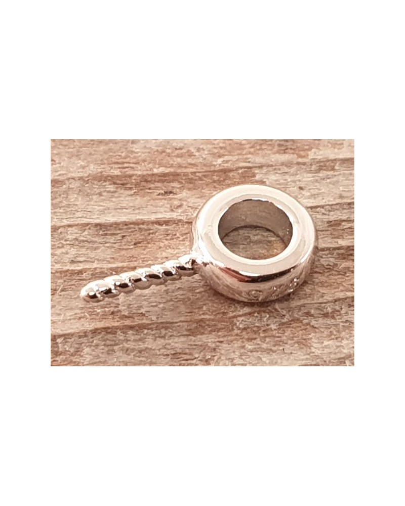 Anhängeröse, Anhängerauge, 925 Silber rhodiniert
