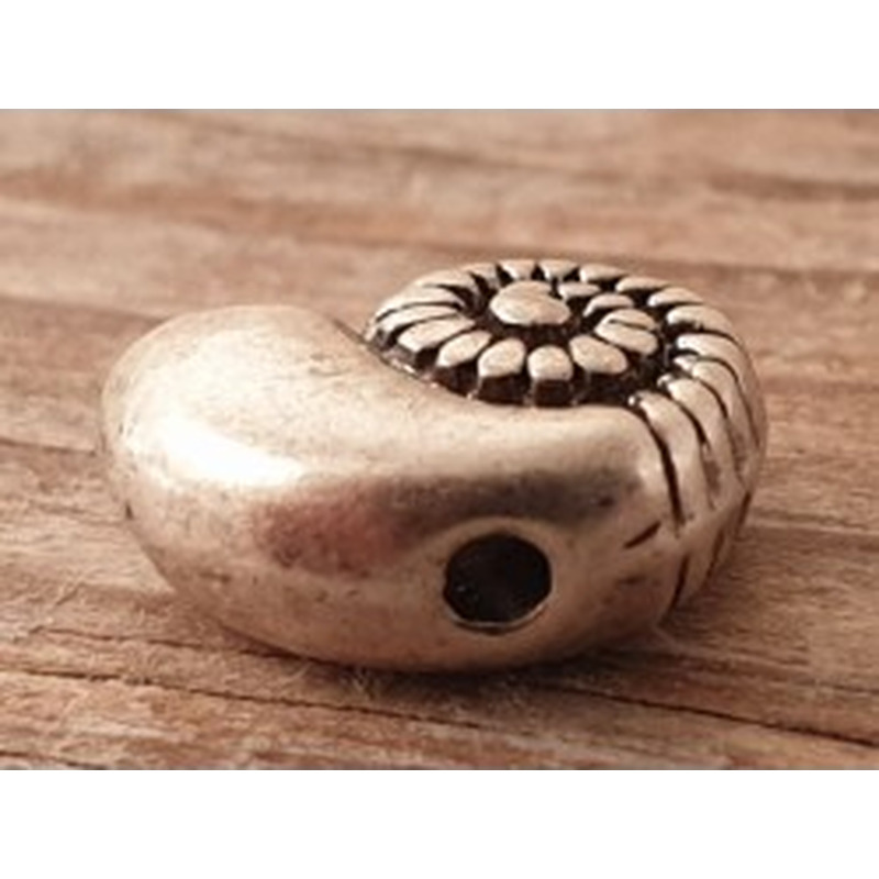 Zwischenteil Schnecke 8x11x4mm, Metall Antik 2