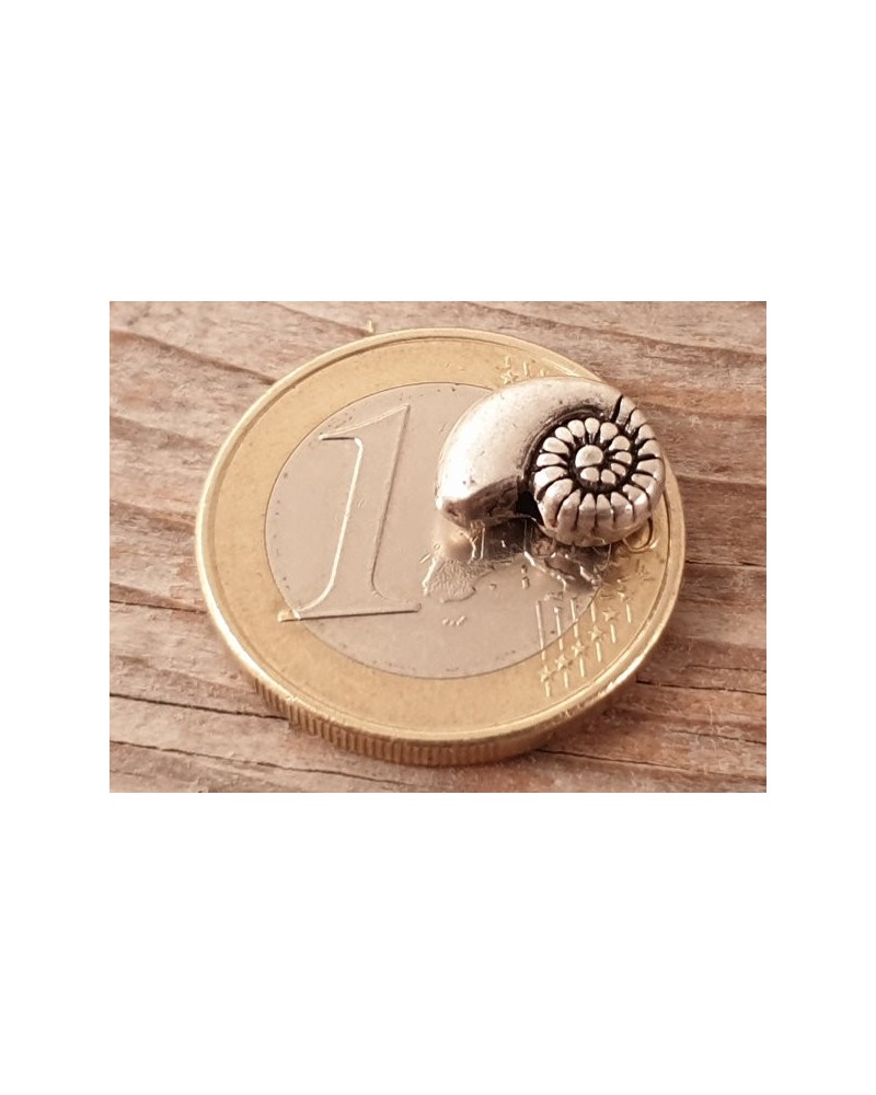 Zwischenteil Schnecke 8x11x4mm, Metall Antik