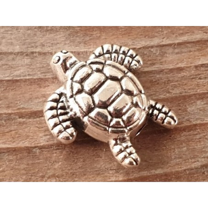 Zwischenteil Schildkröte, Metall Antik