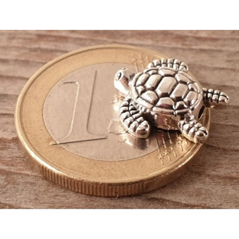 Zwischenteil Schildkröte, Metall Antik