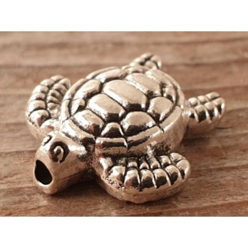 Zwischenteil Schildkröte, Metall Antik