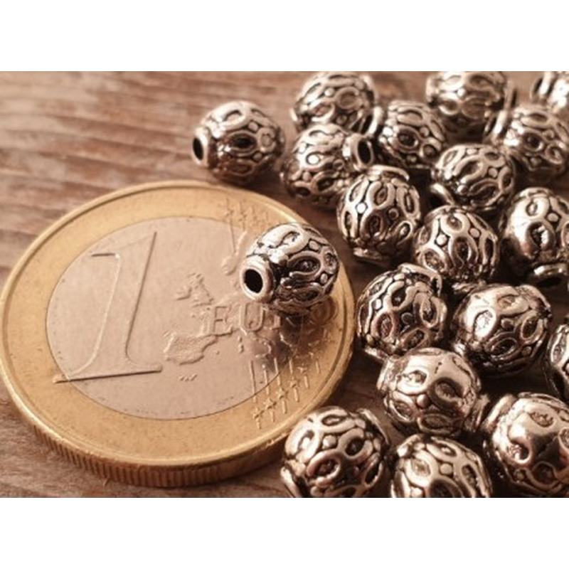 Zwischenteil 6mm, Metall Antik
